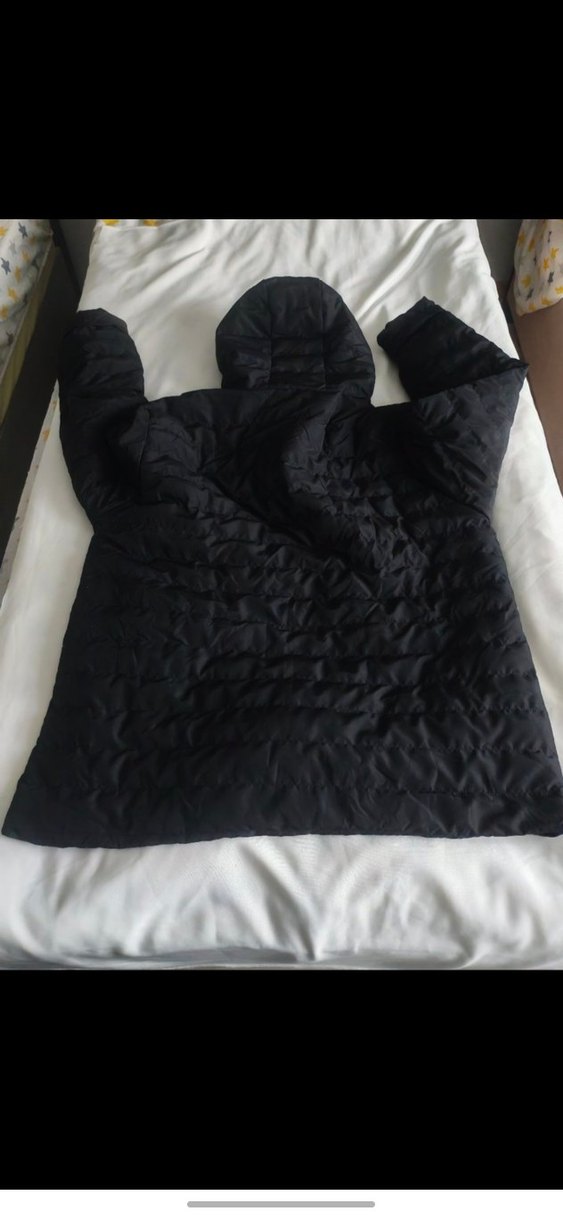 Fermuarlı Siyah Kapüşonlu Erkek Mont - Görsel 5