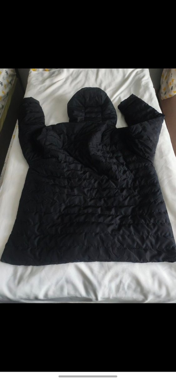 Fermuarlı Siyah Kapüşonlu Erkek Mont - Görsel 4