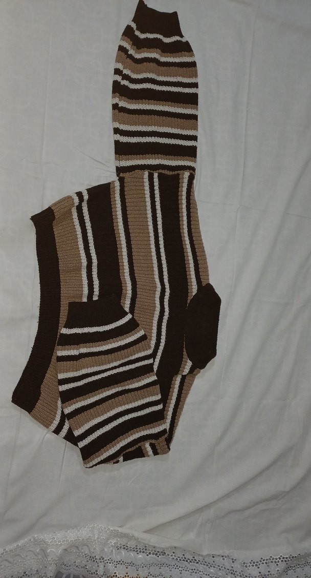 Kahverengi Boğazlı Örgü Kadın Kazak - Görsel 2