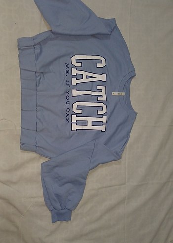 Mavi Kadın Baskılı Bisiklet Yaka Sweatshirt - Görsel 2