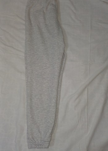 Gri Kadın Beli-Paçası Lastikli Rahat Kesim Eşofman Altı - Görsel 2