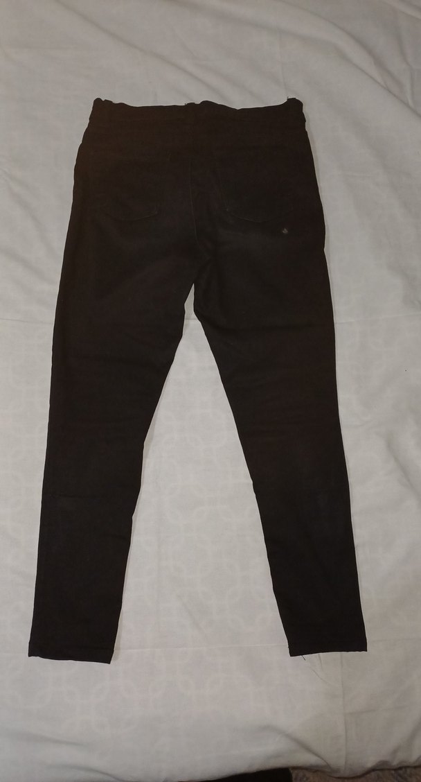 Siyah Dar Paça Kadın Denim Pantolon - Görsel 3