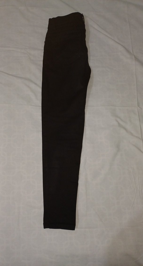 Siyah Dar Paça Kadın Denim Pantolon - Görsel 2