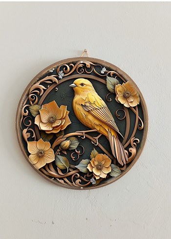 Renkli Kuş Temalı Duvar tabakları - Görsel 11