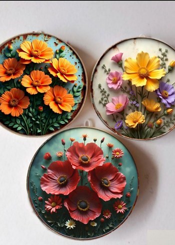 üçlü duvar süsü - Görsel 2