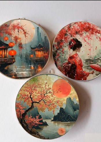 üçlü duvar süsü - Görsel 4