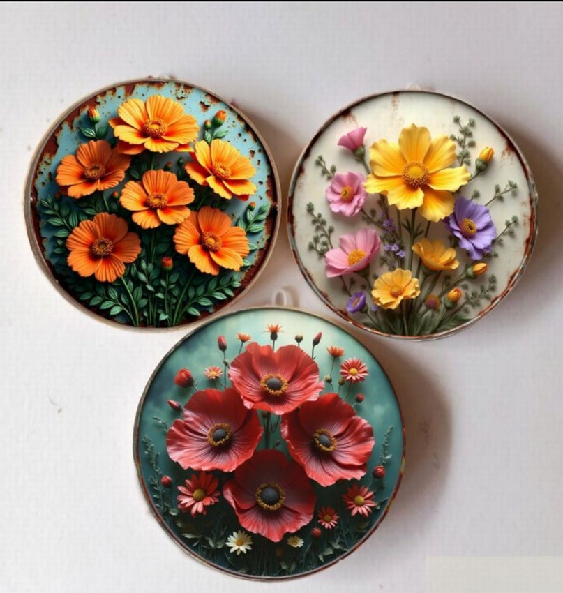 üçlü duvar süsü - Görsel 2