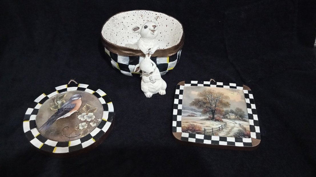 Beyaz Tavşan Figürlü Dekoratif Kase - Görsel 2