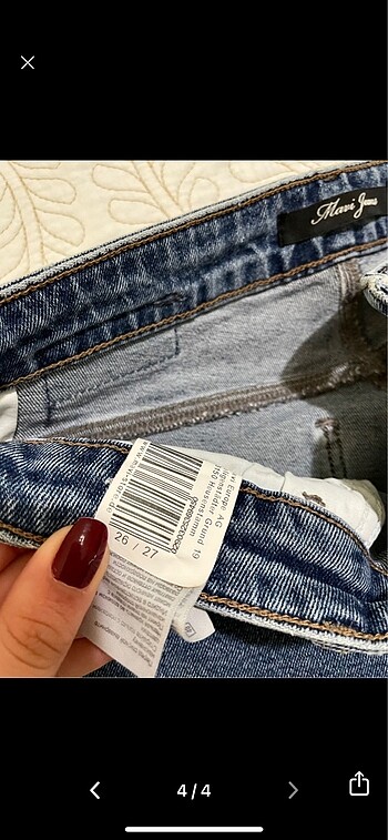 27 Beden mavi jean