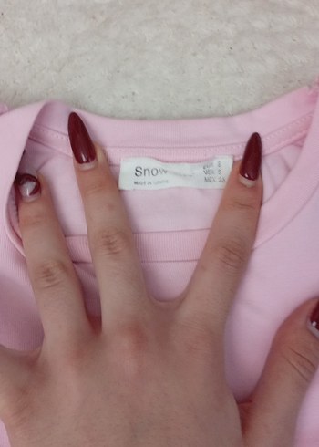 Kız Çocuk Pembe Kısa Kollu Pamuklu Tişört - Görsel 2