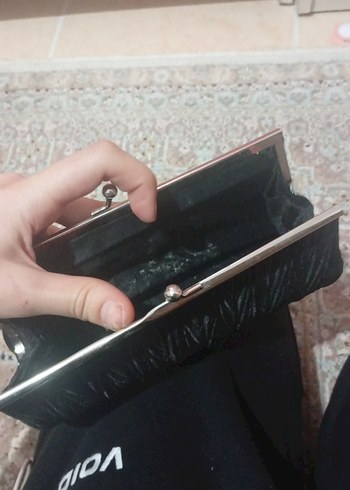 Kadın Siyah Pilili Portföy Çanta - Görsel 2