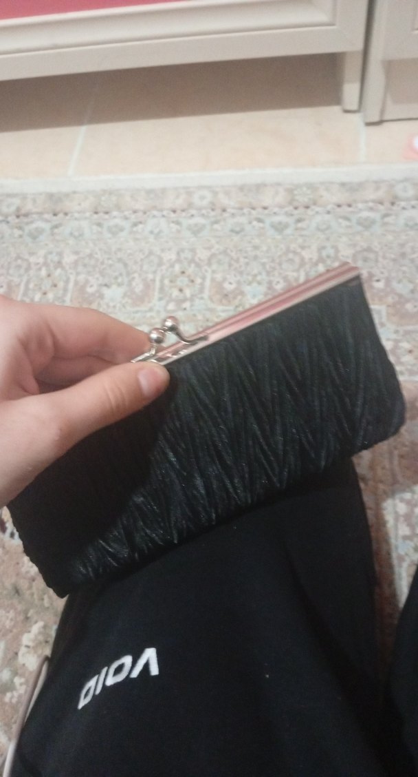 Kadın Siyah Pilili Portföy Çanta - Görsel 3