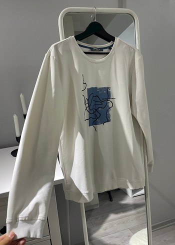 Pierre Cardin Beyaz Baskılı Kadın Sweatshirt