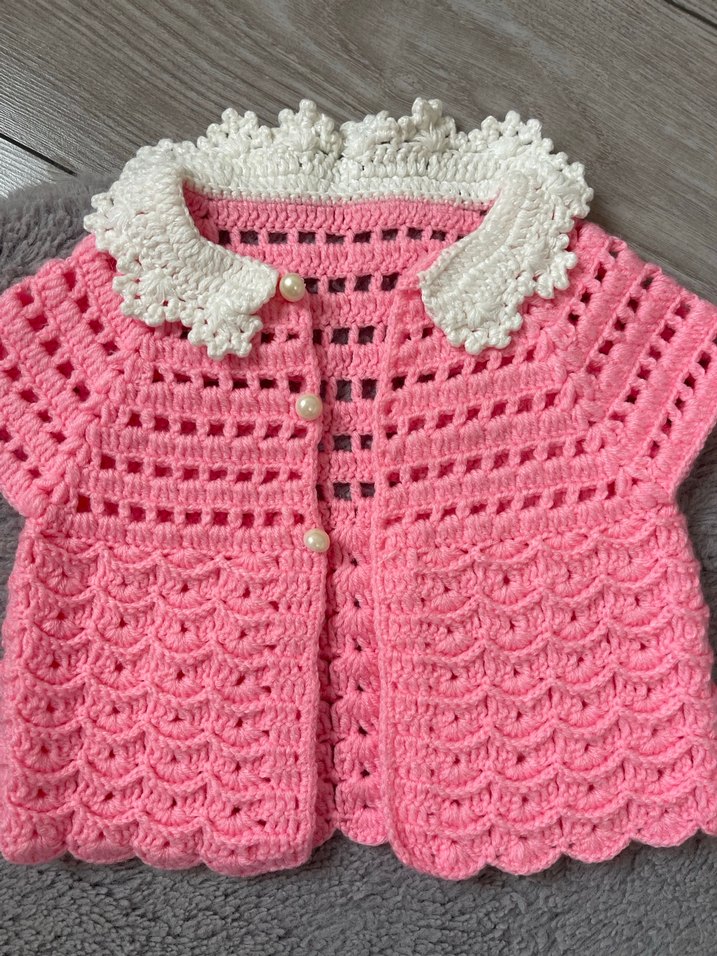 0-6 ay kız bebek yelek - Görsel 2