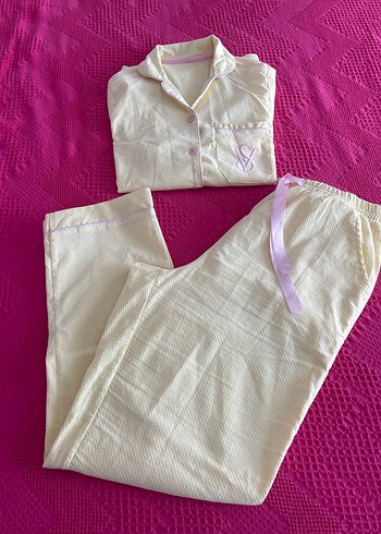 l Beden Victoria Secret sarı Kadın Pijama Takımı