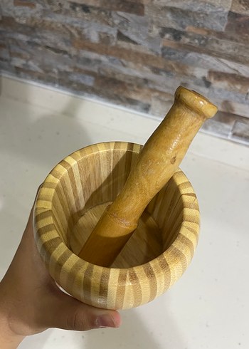 Karaca Bambu Havan ve Havan Tokmağı