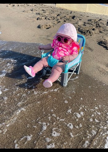  Beden Turkuaz Renkli Bebek Mama Sandalyesi