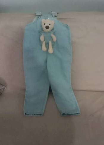 Düğmeli Mavi Erkek Çocuk Polar Salopet