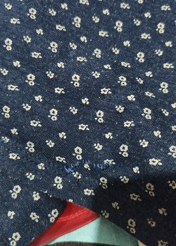 Mango Kids Kolsuz Mavi Denim Kız Elbise