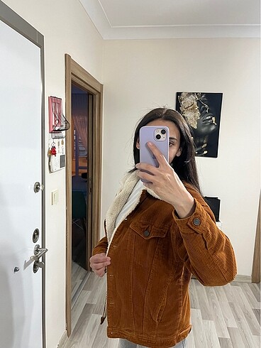 s Beden turuncu Renk Pull and bear ceket