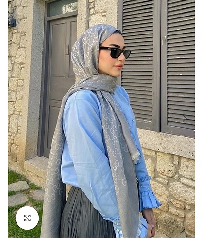 Yün ipek gucci şal