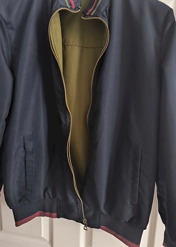 Fermuarlı Erkek Hırka - Haki - Görsel 9