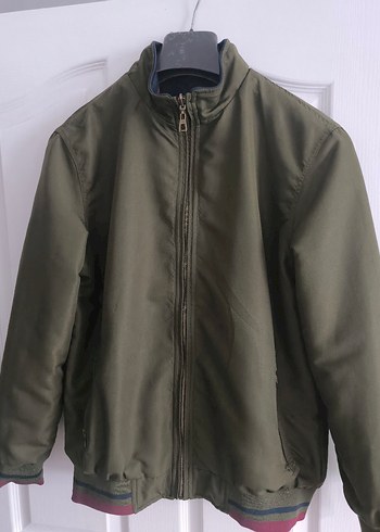 Fermuarlı Erkek Hırka - Haki - Görsel 3