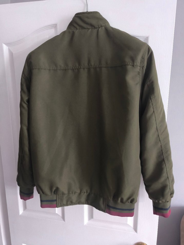 Fermuarlı Erkek Hırka - Haki - Görsel 4