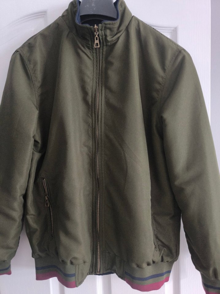 Fermuarlı Erkek Hırka - Haki - Görsel 5