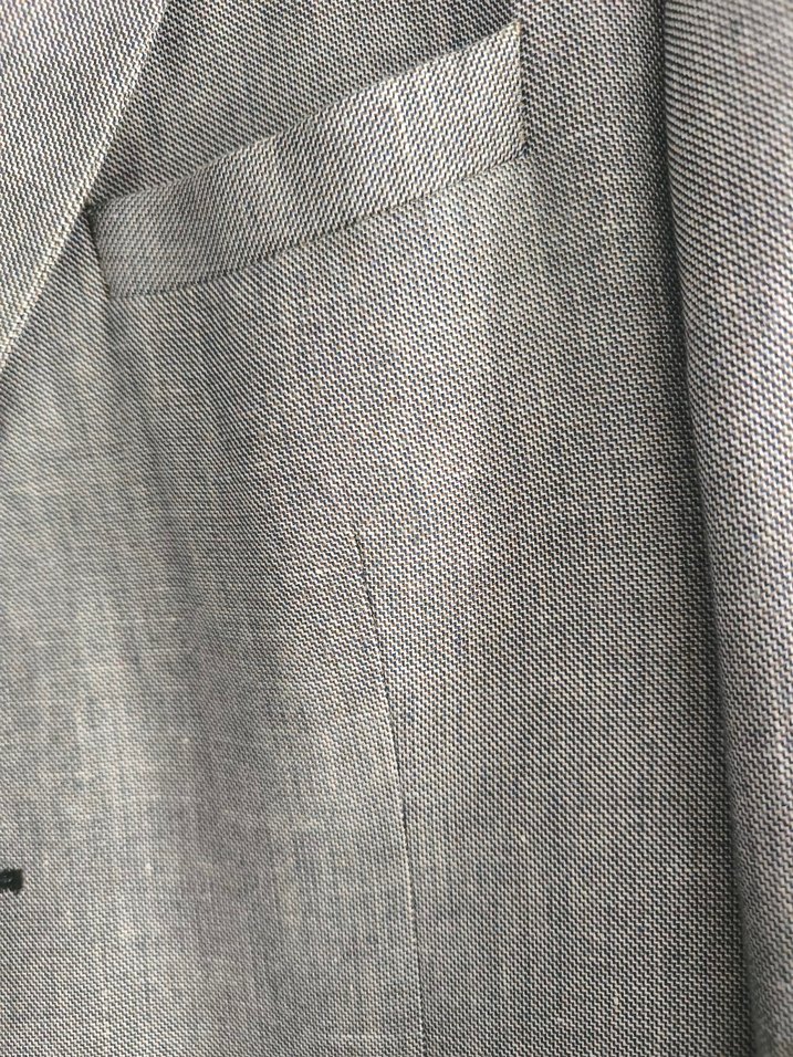 Gri Düğmeli Erkek Ofis Takım Ceketi - Görsel 2