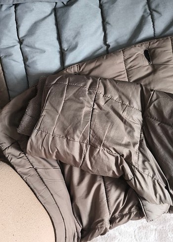 Düğmeli Midi Erkek Bej Keten Mont - Görsel 5