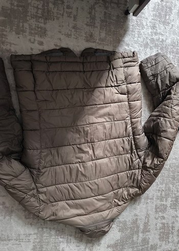 Düğmeli Midi Erkek Bej Keten Mont - Görsel 8