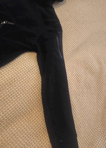 Erkek Siyah Kapüşonlu Fermuarlı Sweatshirt - Görsel 5