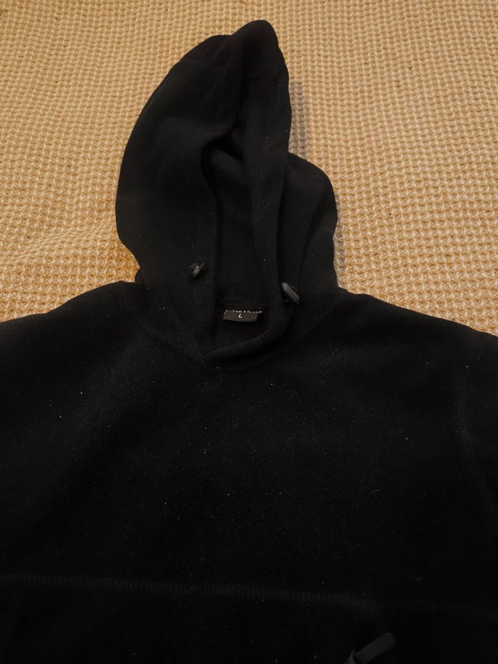 Erkek Siyah Kapüşonlu Fermuarlı Sweatshirt - Görsel 4