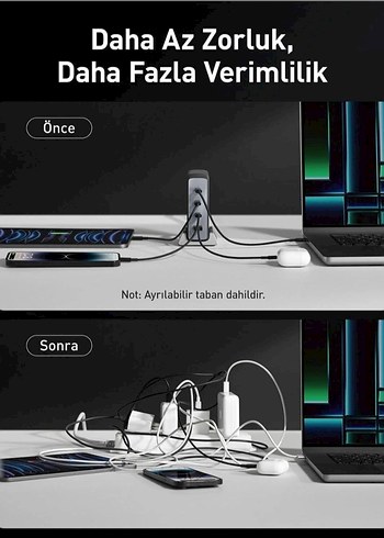 Anker Prime 749 240W 4 Port Gan USB Şarj Cihazı Gri - Görsel 8