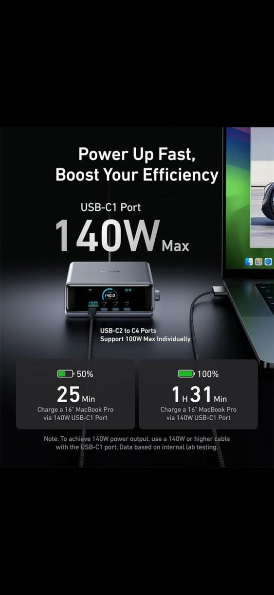 Anker 250W Akıllı Şarj İstasyonu - Görsel 2