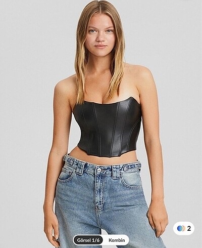 Bershka Deri Korse