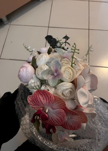 Zara Pembe Bohem Gelin Buketi