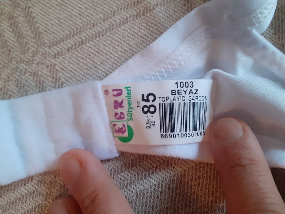 Toparlayıcı Beyaz Sütyen Desensiz - Görsel 4