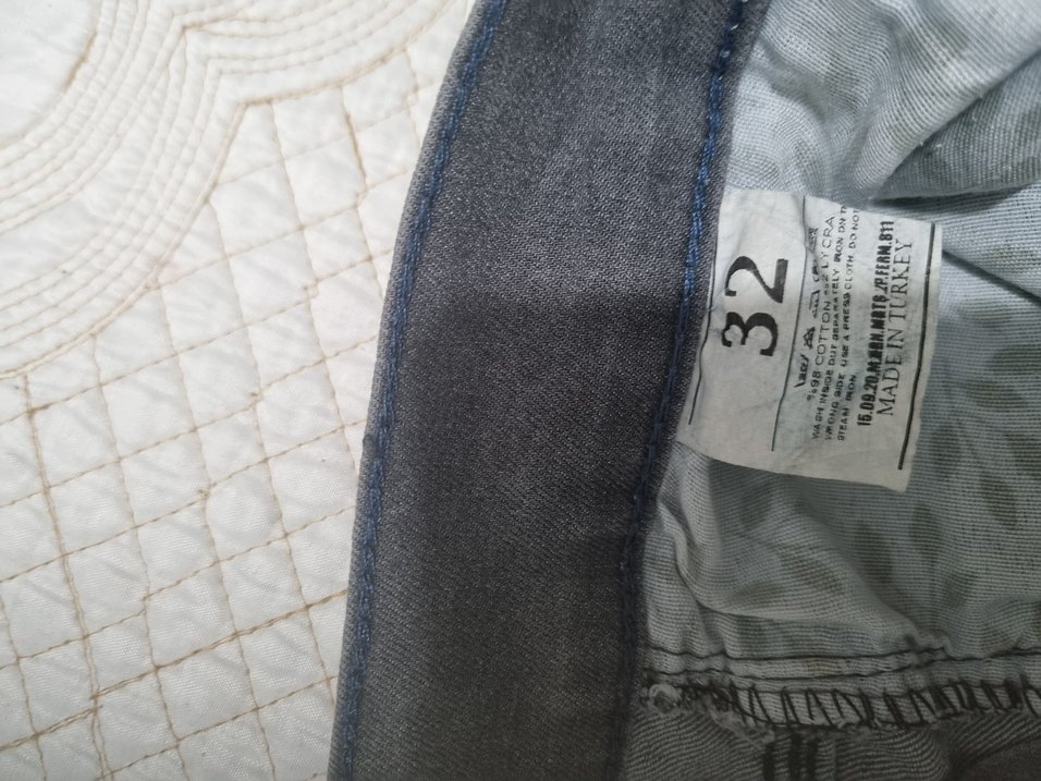 Gri Erkek Denim Pantolon Regular Fit - Görsel 3