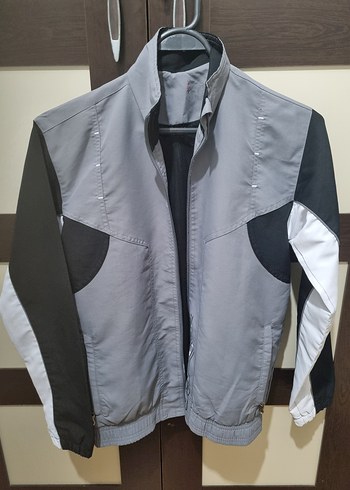 Gri Fermuarlı Erkek Ceket - Görsel 3