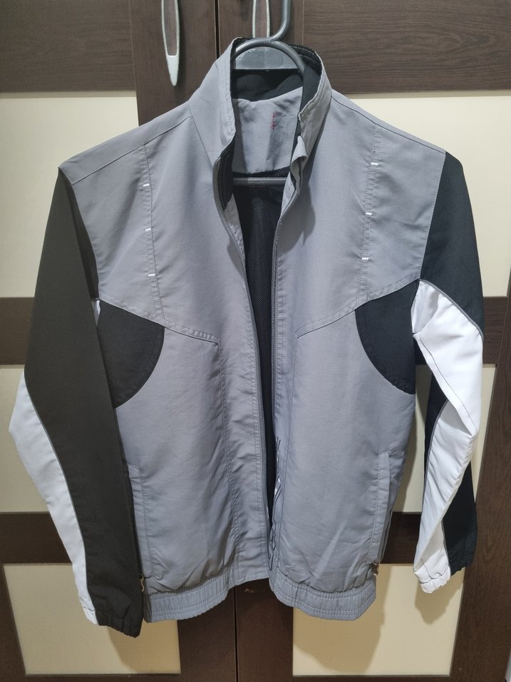 Gri Fermuarlı Erkek Ceket - Görsel 3