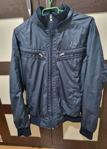 Erkek Mavi Fermuarlı Streetwear Ceket - Görsel 4