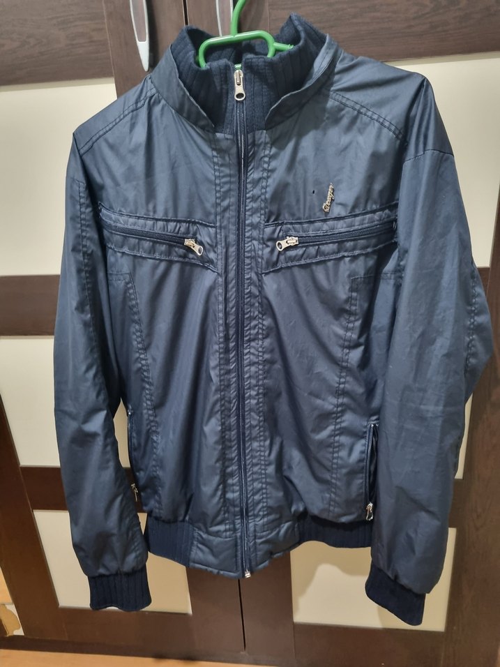 Erkek Mavi Fermuarlı Streetwear Ceket - Görsel 4