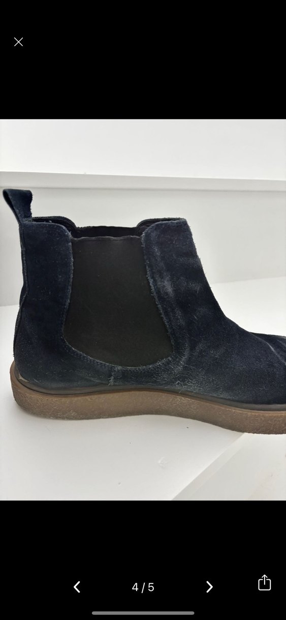 Erkek Lacivert Süet  Bot - Görsel 4