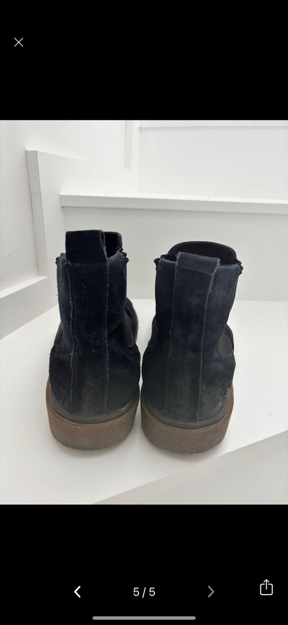 Erkek Lacivert Süet  Bot - Görsel 5