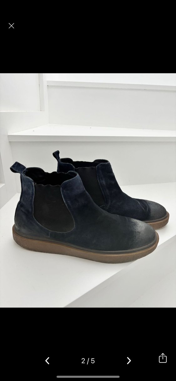 Erkek Lacivert Süet  Bot - Görsel 2