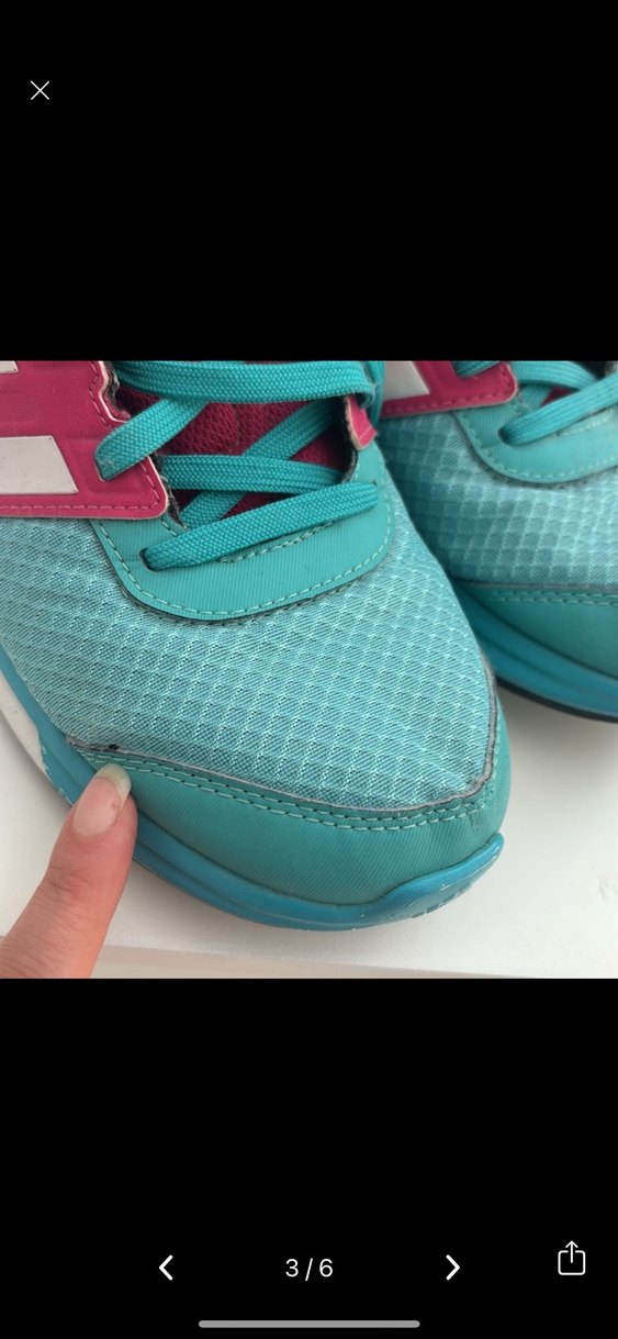 Adidas Turkuaz ve Pembe Bağcıklı Spor Kadın Sneakers - Görsel 3