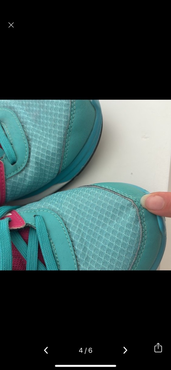 Adidas Turkuaz ve Pembe Bağcıklı Spor Kadın Sneakers - Görsel 4