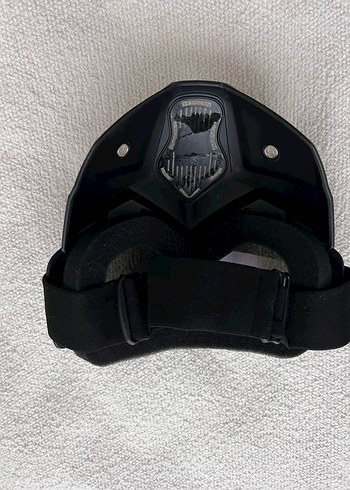 Siyah Kamuflaj Desenli Biker Kask - Görsel 2